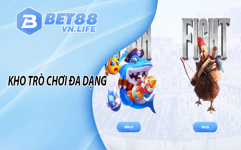 Giới thiệu BET88 Kho trò chơi đa dạng